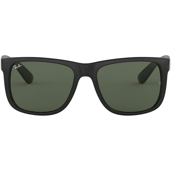 Ray Ban RB4165 JUSTIN 601/71 55M Black/Green Sunglasses For Men For Women
