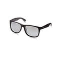 thumbnail image 1 of Ray-Ban RB4165 JUSTIN 622/6G 51M Rubber Black/Grey Mirror Silver Sunglasses For Men For Women, 1 of 4