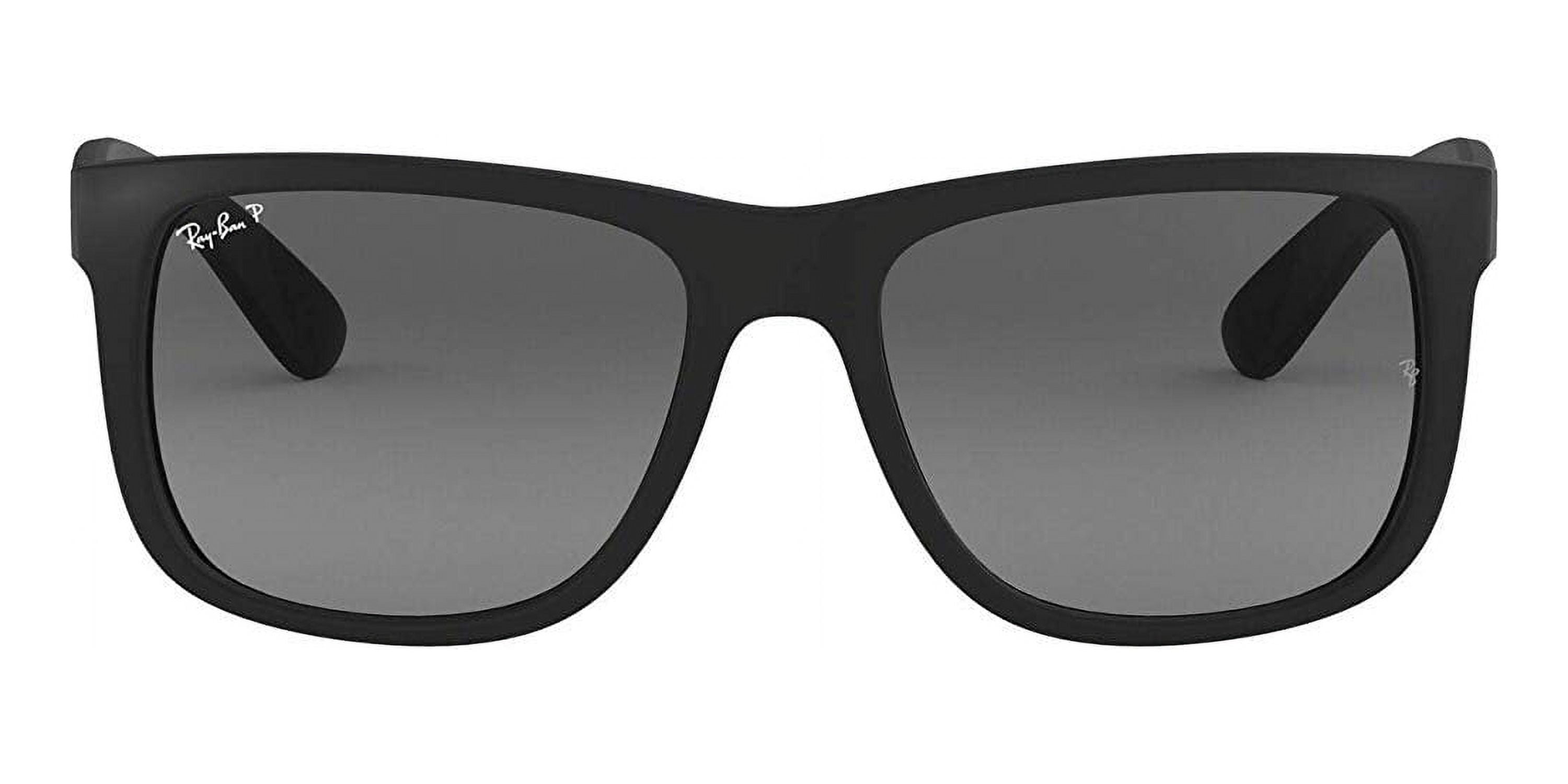 Ray Ban RB4165 JUSTIN 601/71 55M Black/Green Sunglasses For Men For Women 