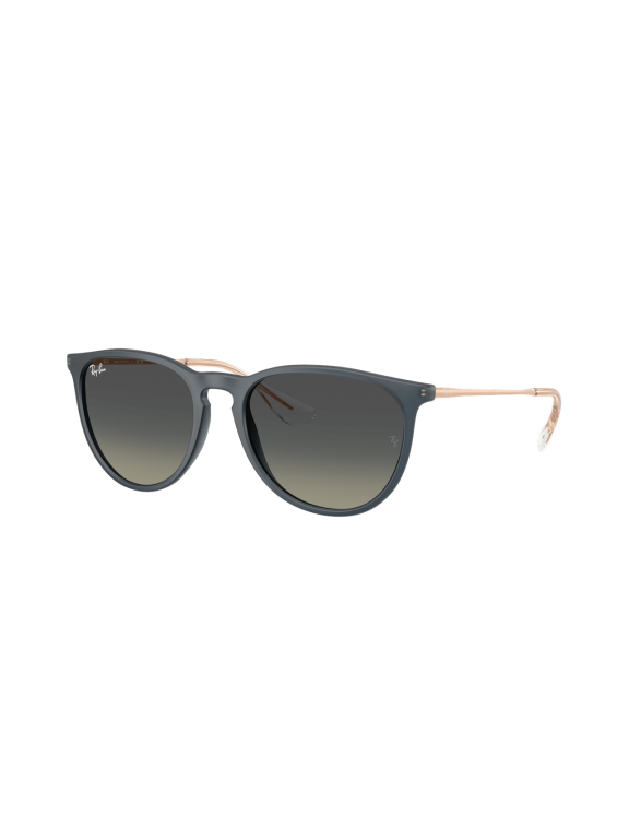 RB4171 ERIKA CLASSIC Phantos Shape Sunglasses Polished Rubber Blue Frame | Gradient Grey Lens 54mm