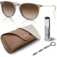 thumbnail image 1 of Ray-Ban RB4171 ERIKA CLASSIC Phantos Shaped Non-Polarized Sunglasses for Women - Includes Official RAYBAN Eyewear Kit - Ideal Formal & Casual Wear Sunglasses - Brown Lens, 1 of 7