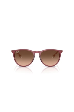 RB4171F Erika Low Bridge Fit Sunglasses, Rubber Violet/Pink Gradient Brown, 57 mm