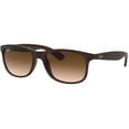 thumbnail image 1 of Ray-Ban RB4202 ANDY 607313 55M Matte Brown/Brown Gradient Sunglasses For Men For Women, 1 of 4
