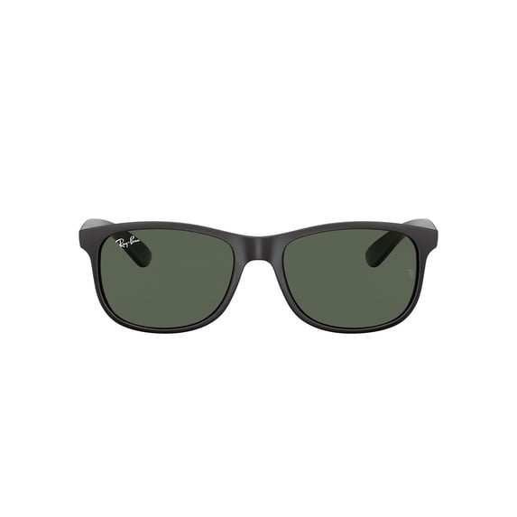 Ray-Ban Andy Sunglasses for Women and Men with UV Sun Protection, Dark Green/Matte Black, Size 55