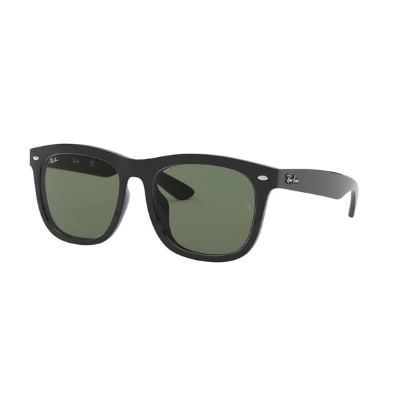 RAY-BAN RB4260D RB4260D Square Shape Sunglasses Polished Black Frame | Green Classic Lens 57mm