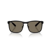 Ray Ban Sunglasses for Men - RB4264 Chromance Polarized Sunglasses Men with Adjustable Nose Pads - Matte Black/Grey Chromance - Size 58