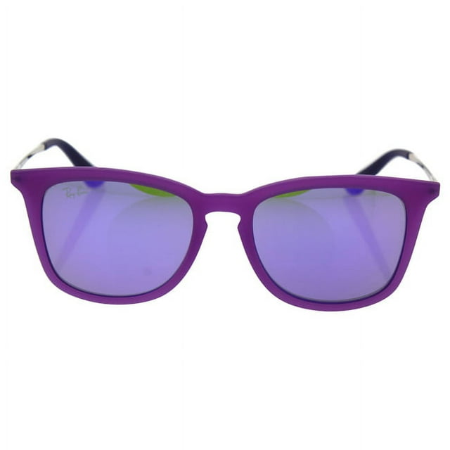Ray-Ban Junior 0RJ9063S Square Sunglasses for Youth - Size 48 (Grey Mirror Violet)