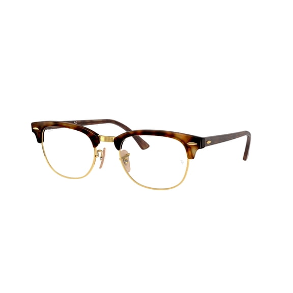 Ray-Ban RX5154 Square Eyeglasses for Unisex - Size - 49 (Red Havana)