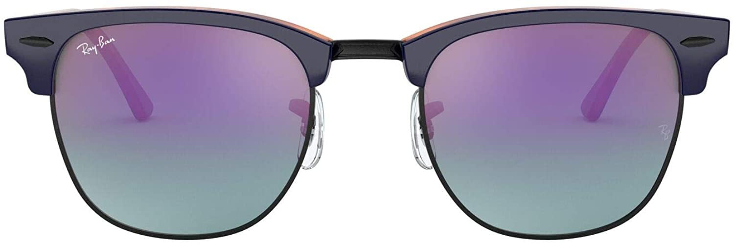 Ray-Ban Rb3016f Clubmaster Asian Fit Square Sunglasses - Walmart.com