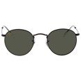 thumbnail image 1 of Ray-Ban Rb3447 Round Metal Sunglasses, Black/G-15 Green, 47 mm, 1 of 2