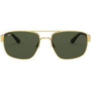 Ray-Ban Rb3663 Metal Rectangular Sunglasses