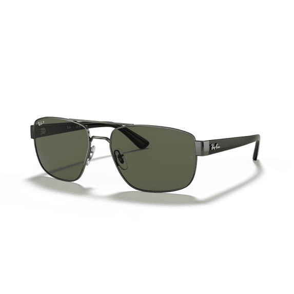 Ray-Ban RB3663 Sunglasses, Polished Gunmetal with G-15 Green Lenses