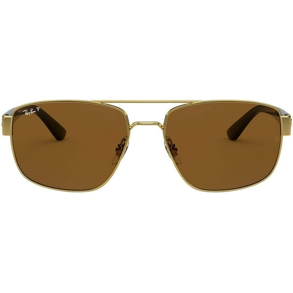 Ray-Ban Rb3663 Metal Rectangular Sunglasses