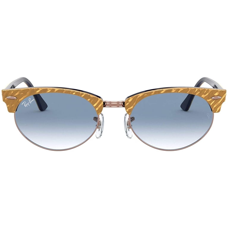 Ray Ban Sunglasses RB3946 Clubmaster Oval 1306/3F 5219 145 2N Gold/Blue Retired Ray Ban Sunglasses RB3946 Clubmaster Oval | Mercari main image 4