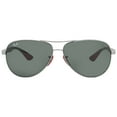 thumbnail image 1 of Ray Ban Scuderia Ferrari Dark Green Pilot Unisex Sunglasses RB8331M F00171 61, 1 of 5