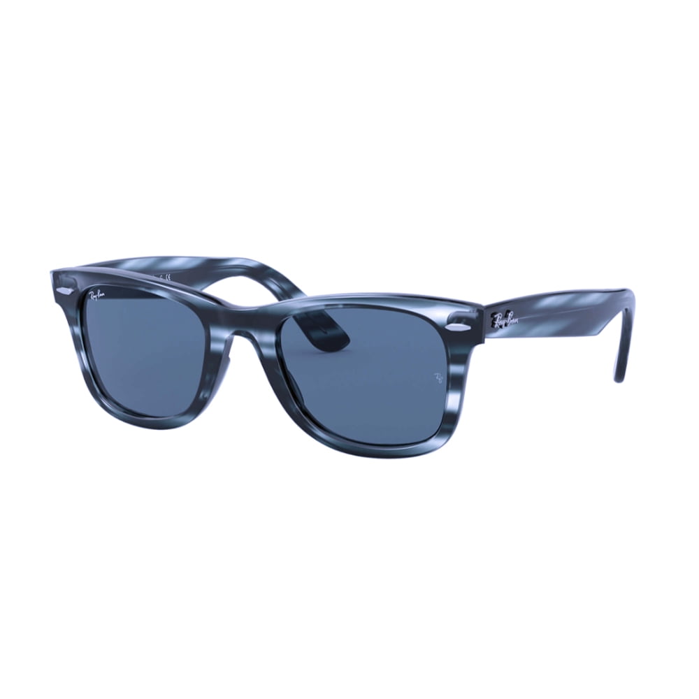 Ray-Ban Square RB4340 Wayfarer Sunglasses Stripped Blue Havana