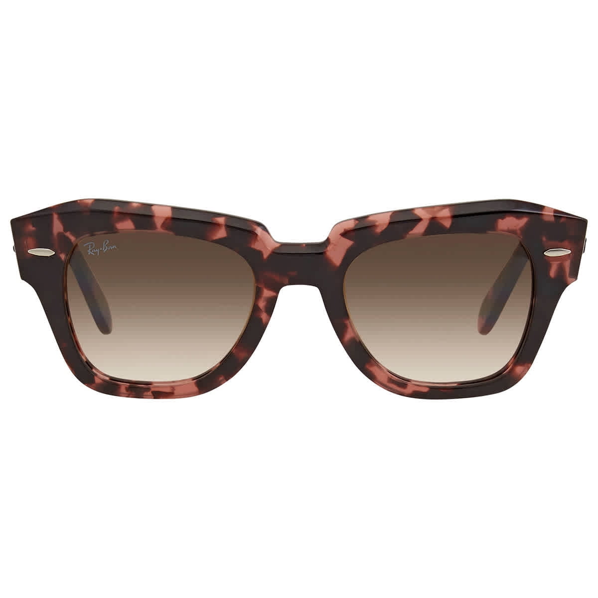 LIKE NEW Ray-Ban State Street Tortoise Gradient Brown RB2186 Sunglasses 238603312?fmt=auto&$background  main image 4