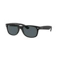 thumbnail image 1 of Ray-Ban Ultra Lightweight Unisex Sunglasses, New Wayfarer Rubber Black Blue, 1 of 1