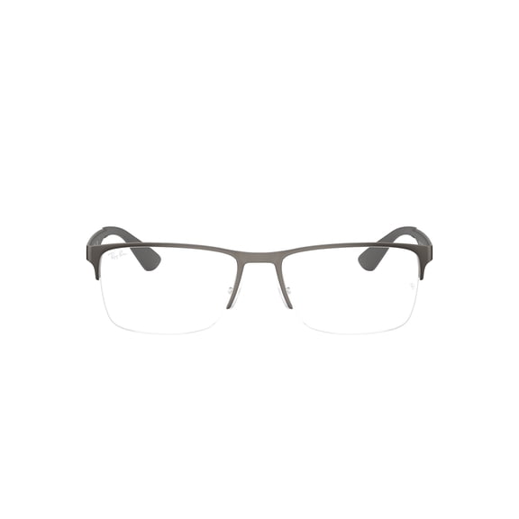 Ray-Ban Prescription Eye Glasses with Case, Size 56, Matte Gunmetal Frames with Demo Lens