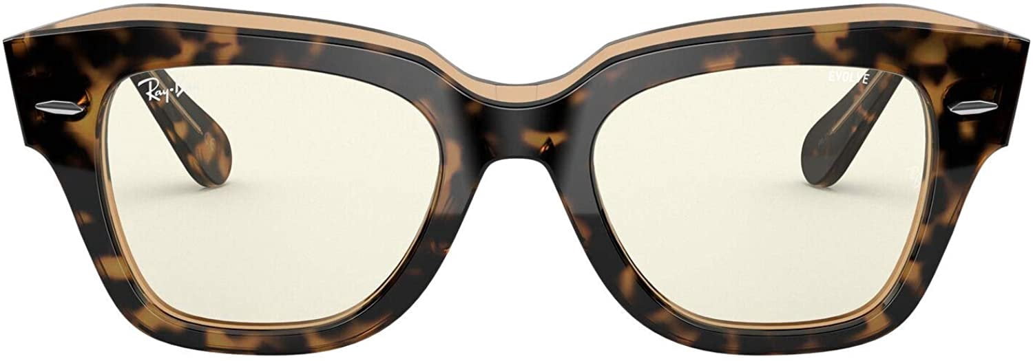 Ray-Ban State Street Sunglasses in Havana with Gold EVOLVE Lenses 0RB2186__1293R5__STD__shad__cf  main image 2