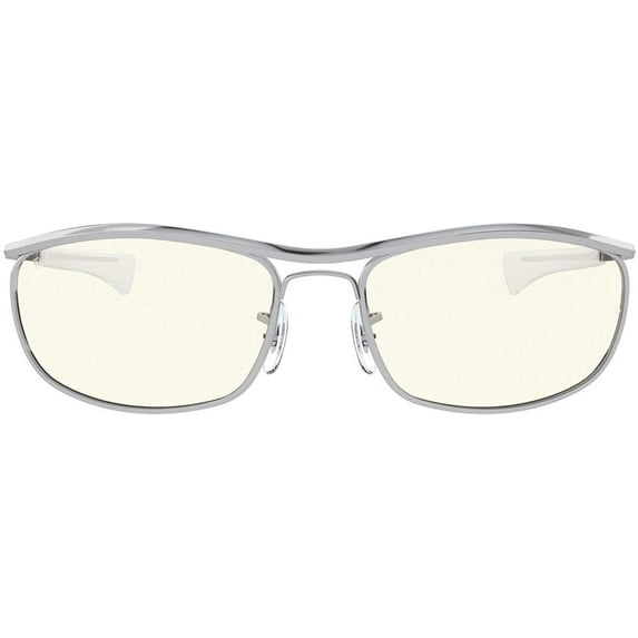 Ray-Ban Unisex-Adult RB3119M Olympian I Deluxe Everglasses Blue Light Filtering, Silver/Clear to Grey Photochromic, 62 mm