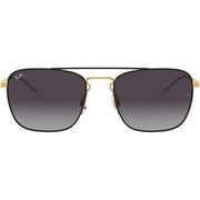 Ray-Ban Unisex RB3588 Square Metal Sunglasses, 55mm