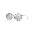 thumbnail image 1 of Ray-Ban Unisex RB3647N Round Double Bridge Metal Sunglasses, 51mm, 1 of 2
