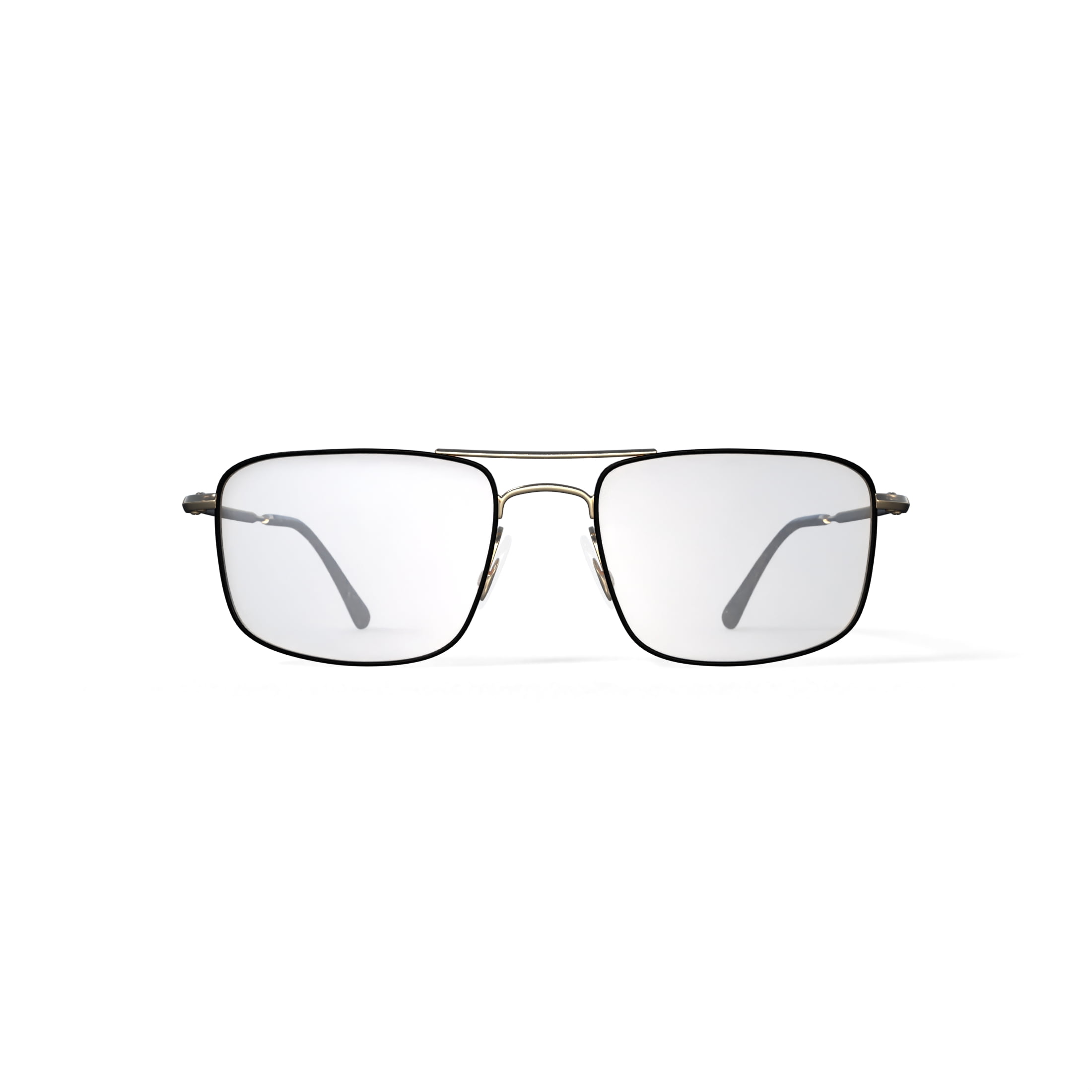Ray-Ban Unisex Size 53 Square Prescription Eyeglasses with Case, Black on Arista/Demo Lens