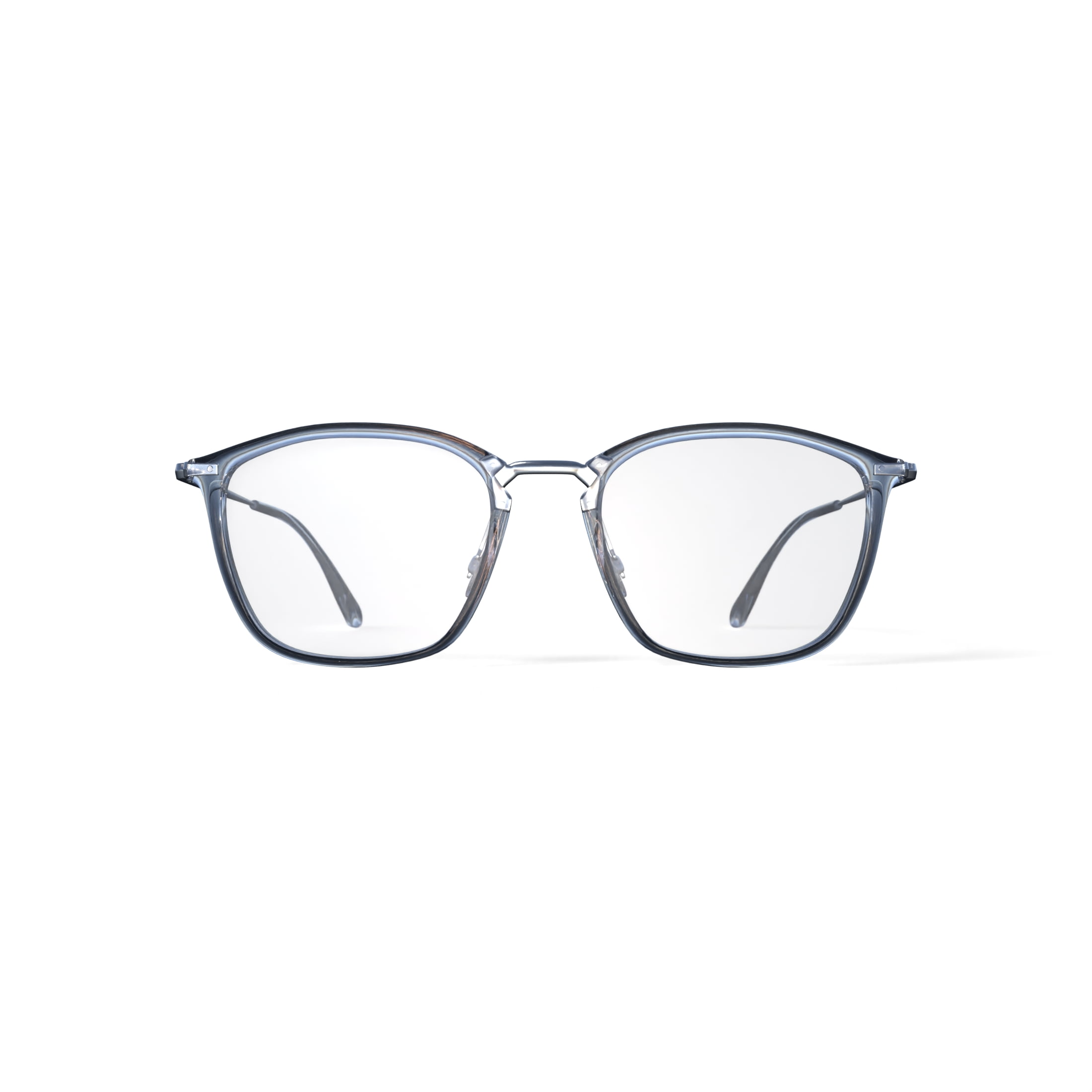Ray-Ban Women's Size 52 Square RB7164 Optics Prescription Eyeglasses with Case, Transparent