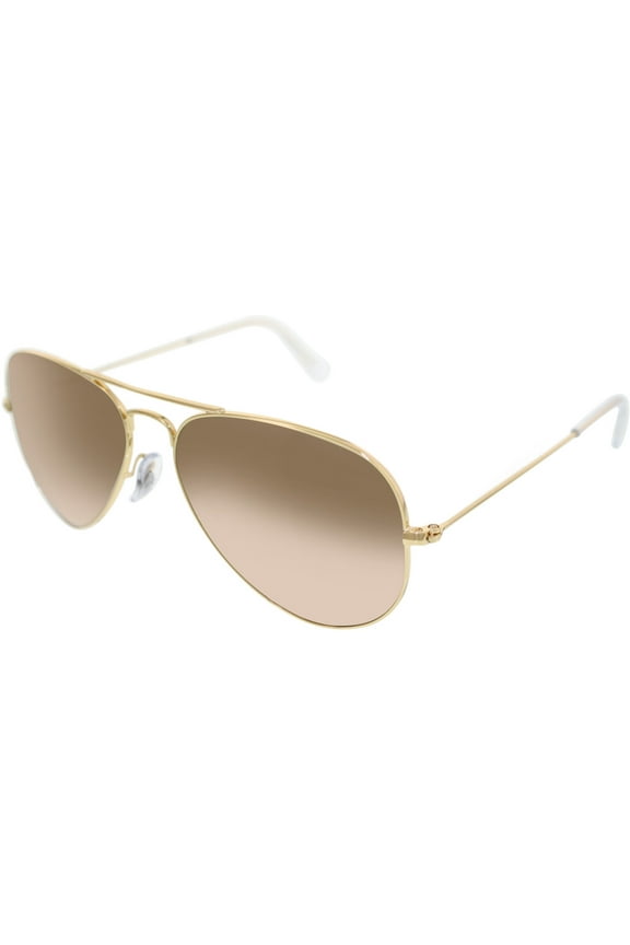 Women's Aviator RB3025-001/3E-55 Gold Aviator Sunglasses
