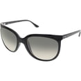thumbnail image 1 of Ray-Ban Women's Gradient Cats RB4126-601/32-57 Black Round Sunglasses, 1 of 3