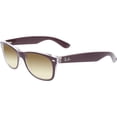 thumbnail image 1 of Ray-Ban Women's Gradient New Wayfarer RB2132-6054/85-52 Berry Square Sunglasses, 1 of 3