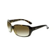 thumbnail image 1 of Ray-Ban Women's Gradient RB4068 RB4068-710/51-60 Brown Rectangle Sunglasses, 1 of 3