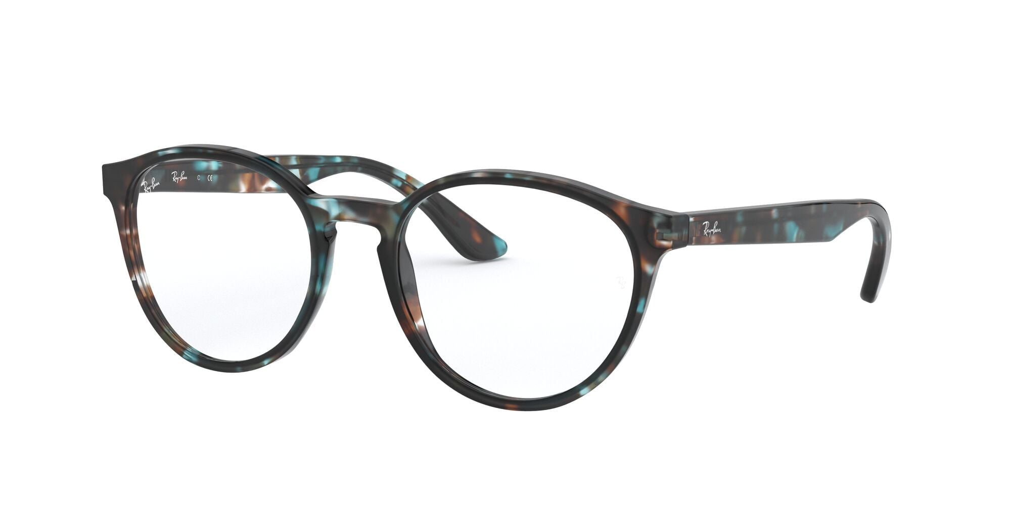 Ray-Ban eyeglasses RX5380 (5949) havana opal light blue with demo ...