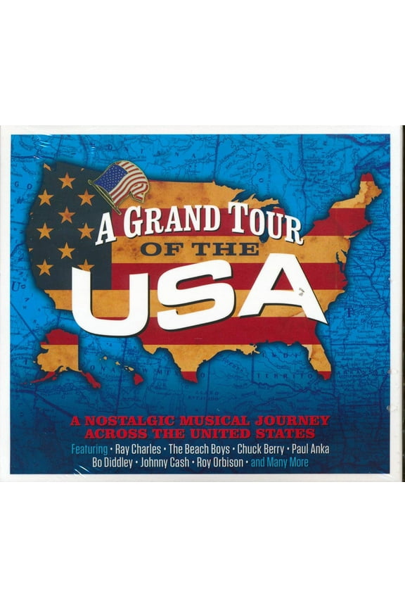 Ray Charles, The Beach Boys, Chuck Berry, Paul Anka, Etc. - A Grand Tour Of The USA (60 tracks) (3xCD) (deluxe 4-fold digipak) - CD