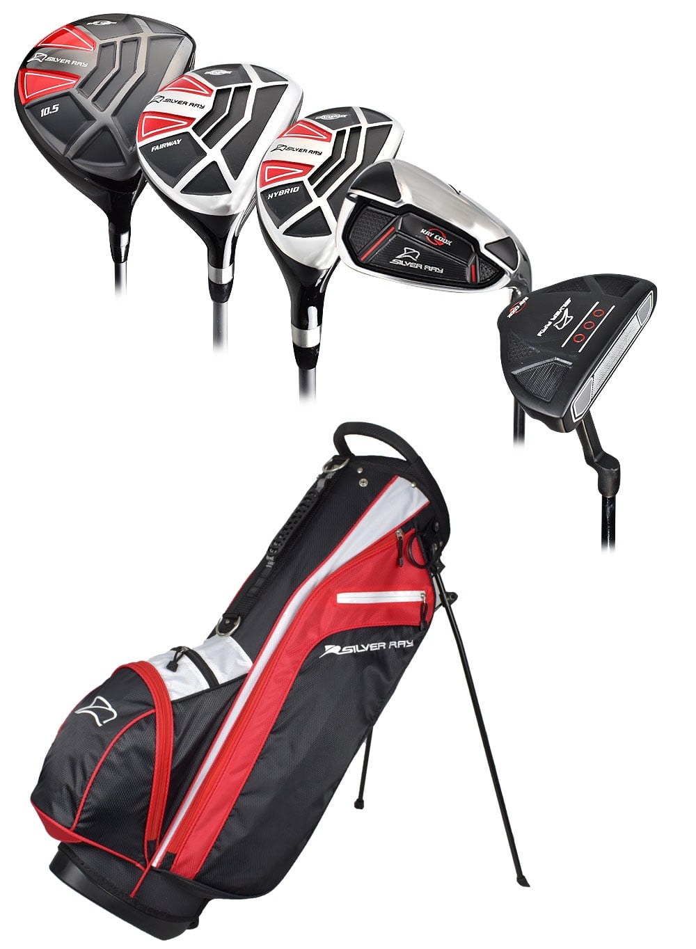 Ray Cook Golf Silver Ray Complete Set With Bag (Graphite/Steel Ray Cook Golf Silver Ray Complete Set With Bag (Graphite/Steel