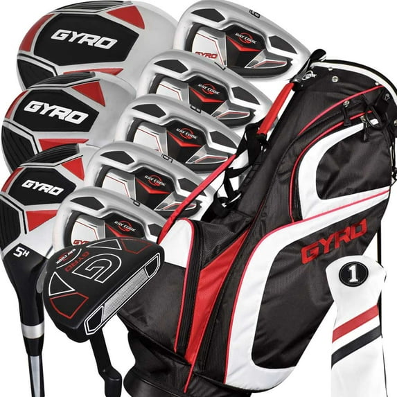 Ray Cook Gyro Men's Complete Golf Set, 10 Pieces, Graphite, with Stand Bag