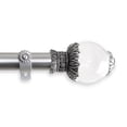 thumbnail image 1 of Contemporary Home Living 120"- 170" Silver and White Ray Telescoping Curtain Rod, 1 of 2