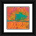 thumbnail image 1 of Ray, Elena 12x12 Black Ornate Wood Framed with Double Matting Museum Art Print Titled - Hifi Abstract II, 1 of 4