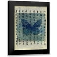 thumbnail image 1 of Ray, Elena 19x24 Black Modern Framed Museum Art Print Titled - Butterfly Calligraphy II, 1 of 5