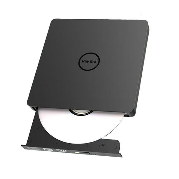 Ray Era Disk drives for computers, External CD/DVD Drive for Laptop,5 in 1 USB 3.0 Player Mute Portable CD/DVD Burner