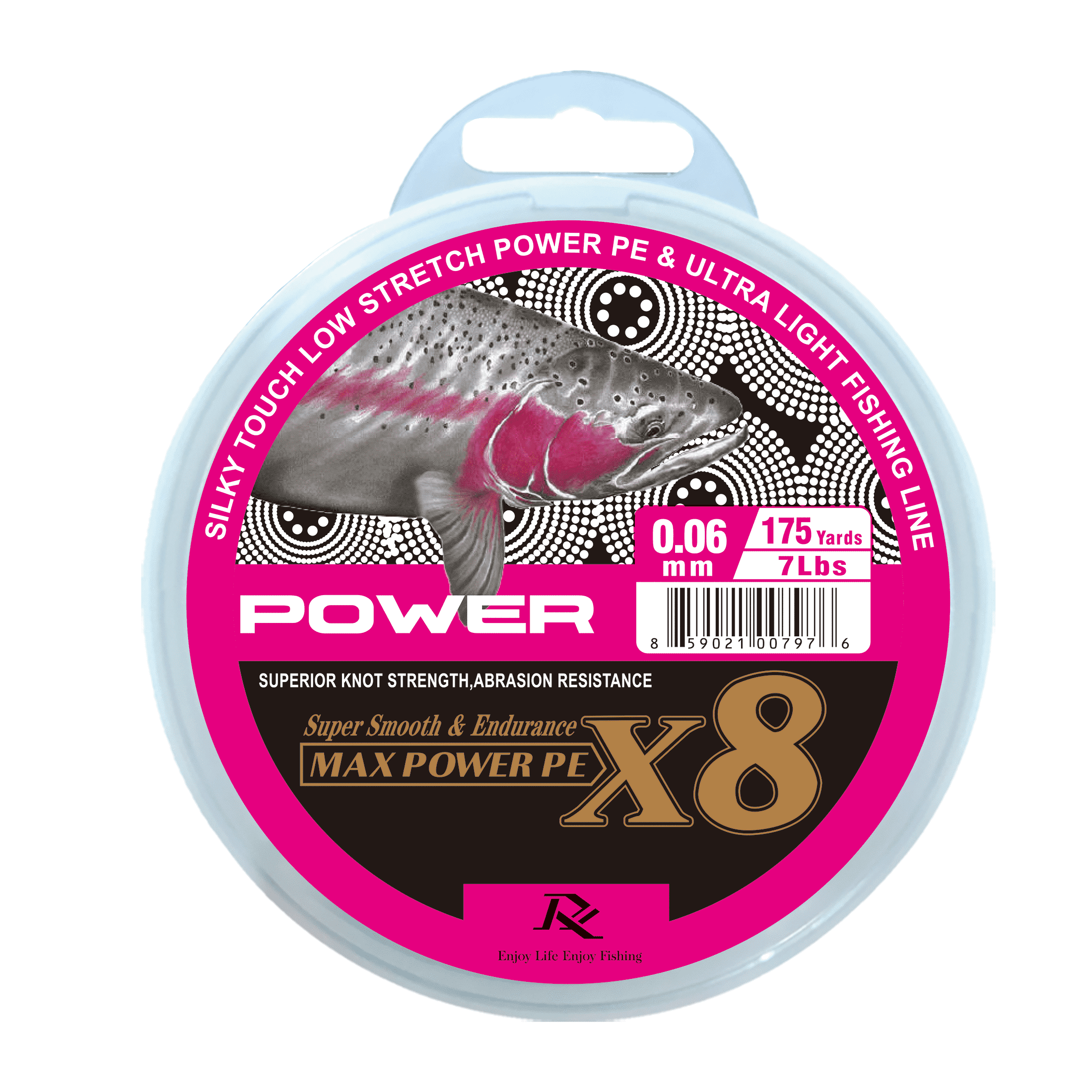 Ray Fishing Silk X8 Braided Fishing LINE - Power Series - Exceptional Power Smoothness Deign for Ultra Light Freshwater Fishing, 175Yds Each Spool