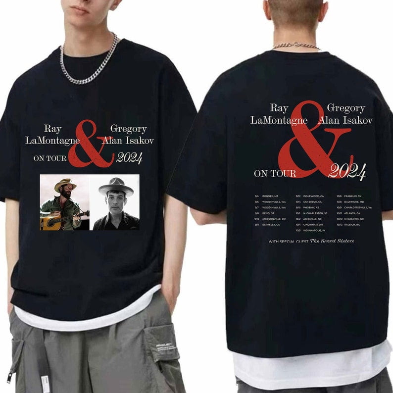 Ray LaMontagne and Gregory Alan Isakov On Tour 2024 Shirt, Ray