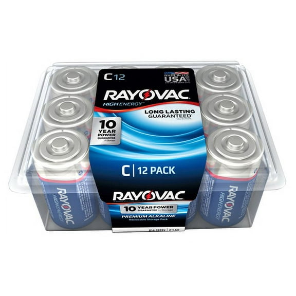 Ray O Vac 12 Pack "C" Cell Maximum Alkaline Pro Pack Battery, Each
