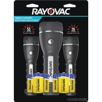 Energizer Rayovac Brite Essentials Rubber LED Flashlight Set