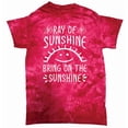 thumbnail image 1 of Ray Of Sunshine Bring On The Sunshine Tee Good Vibes Tie Dye T-Shirt, 1 of 2
