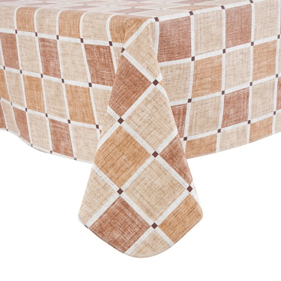 Ray Star 100% Waterproof Rectangle PVC Tablecloth,60x84 Vinyl Table Cloth Cover Oil Proof Spill Proof Wipeable Table Cloths