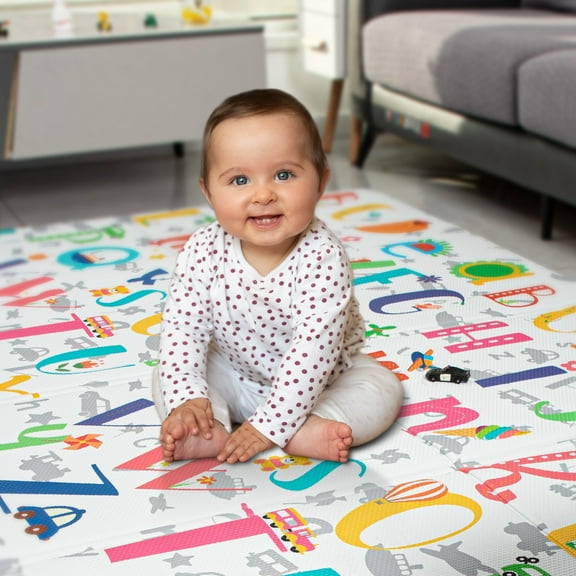 Ray Star Baby Play Mat 55inx90.6inx0.39in Toddler Climbing Mats Indoor Activity Mat Foldable Climbing Mat kidsplaymat