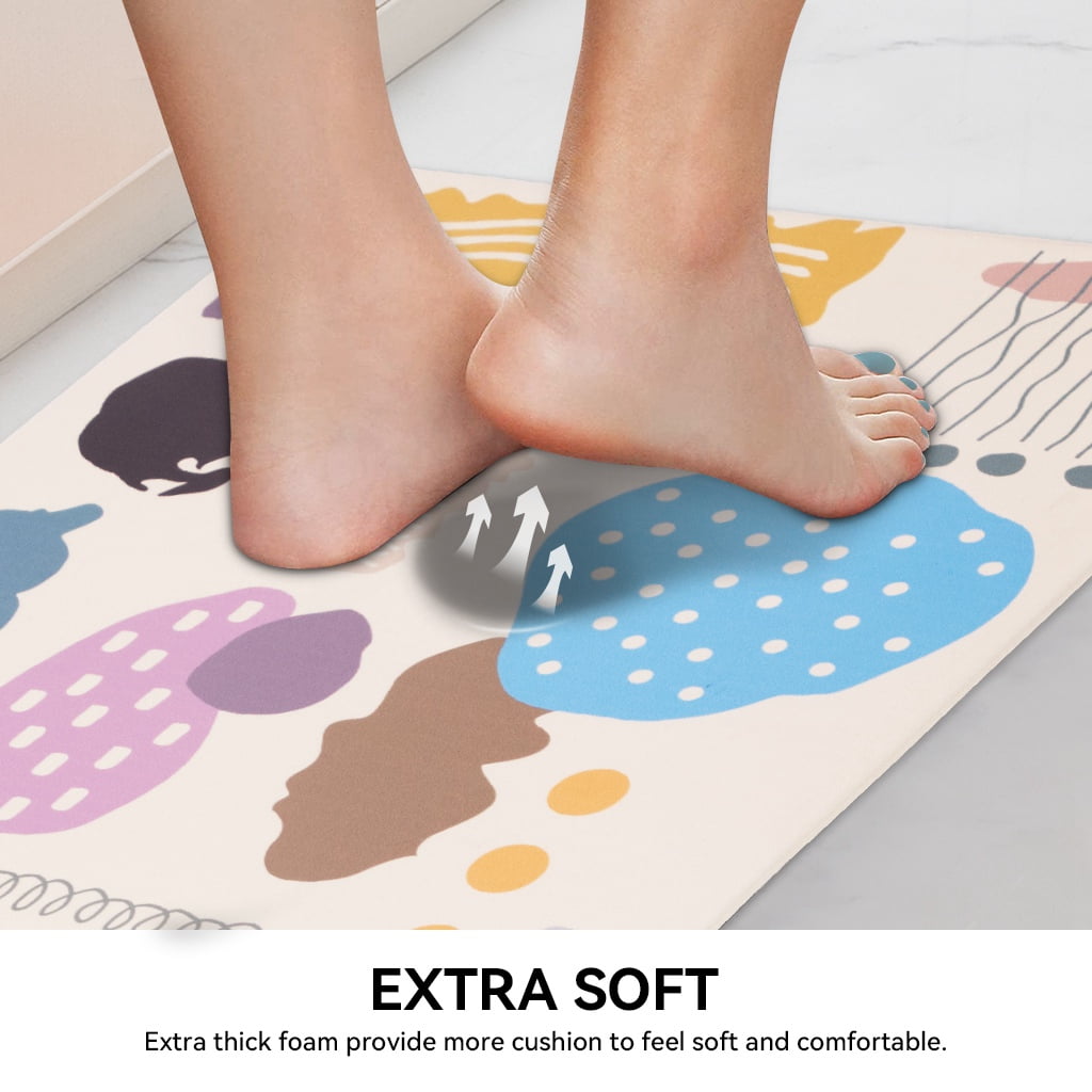 Ray Star Cushioned Kitchen Mat 19.7''x47.2'',0.31 Inch Thick Kitchen Matt for Standing
