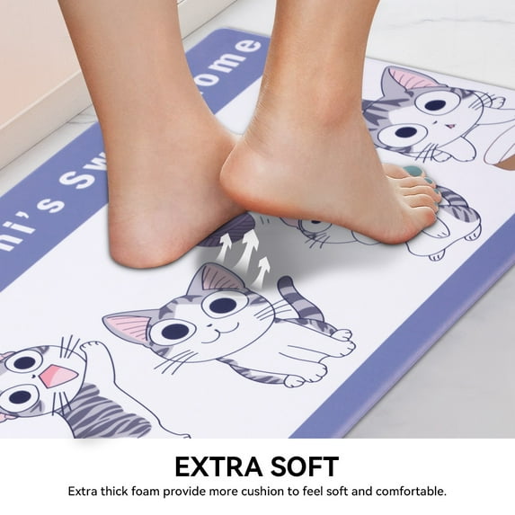 Ray Star Cushioned Kitchen Mat 19.7''x47.2'',0.31 Inch Thick Kitchen Matt for Standing